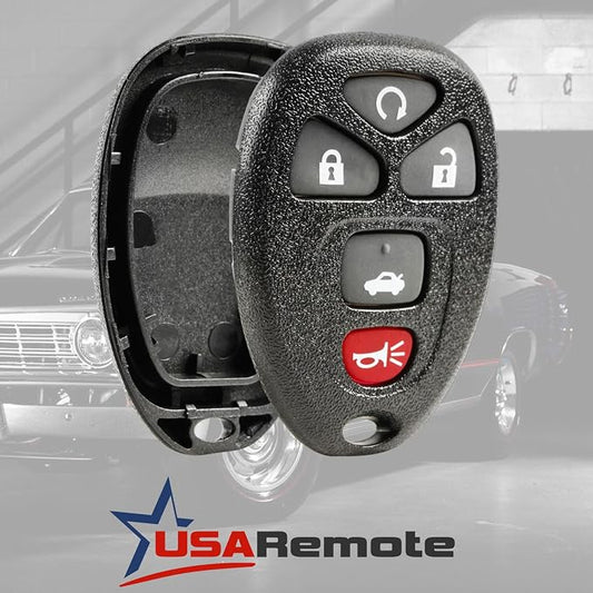 fits Part # 22733524 Shell Case & Pad Key Fob Keyless Entry Remote - Image 2