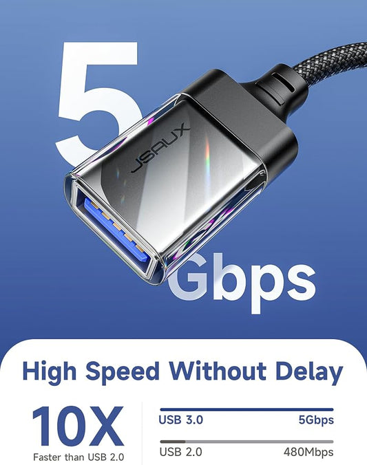 JSAUX USB to USB C Adapter, USBC OTG Compatible - Image 2
