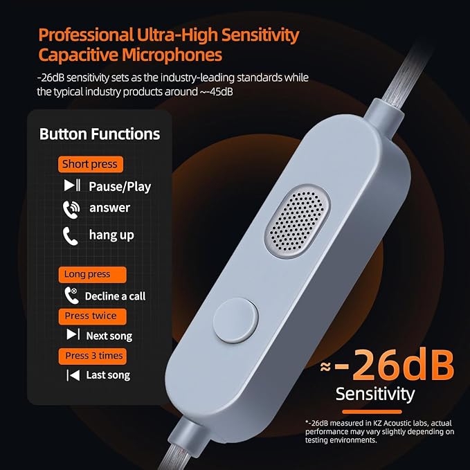 KZ Vader Pro USB C Headphones, in-Ear Monitors Triple Dynamic Driver IEM - Image 7
