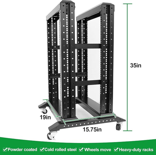 15U Server Rack/4-Post 19in Network Rack/Open Frame Rack - Image 2