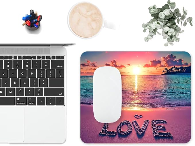 Mouse Pad, Cute Sunset Beach Mouse Pads - Image 6