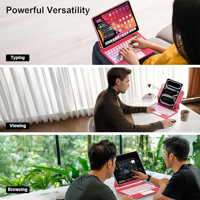 for iPad Pro 13 Inch Case with Keyboard,Magic-Style Magnetic – 7 Colors - Image 7