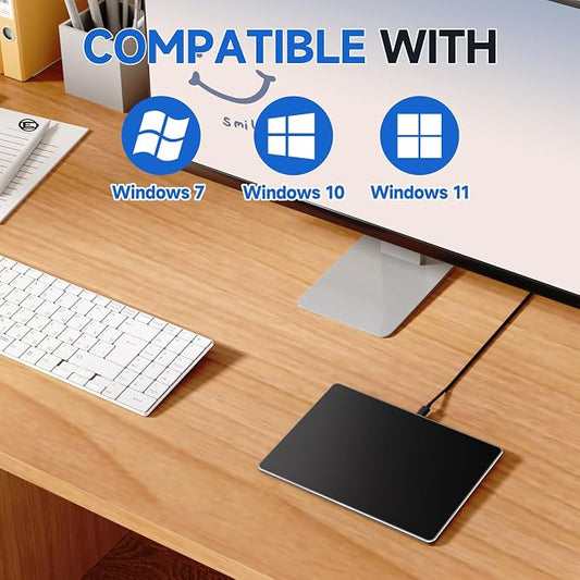 Wired Trackpad for Windows 10/11, High-Precision Multi-Touch Portable Trackpad - Image 2