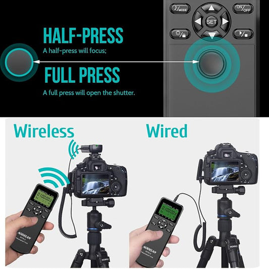 Wireless Shutter Camera Remote Intervalometer Timer Compatible - Image 2