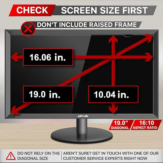 19 Inch Privacy Screen Filter for 16:10 Widescreen Monitor | Privacy Shield | - Image 2