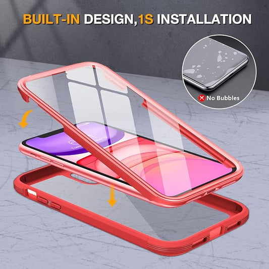 Miracase Glass Series for iPhone 11 Case 6.1 inch, Upgraded Full-Body Rugged - Image 2