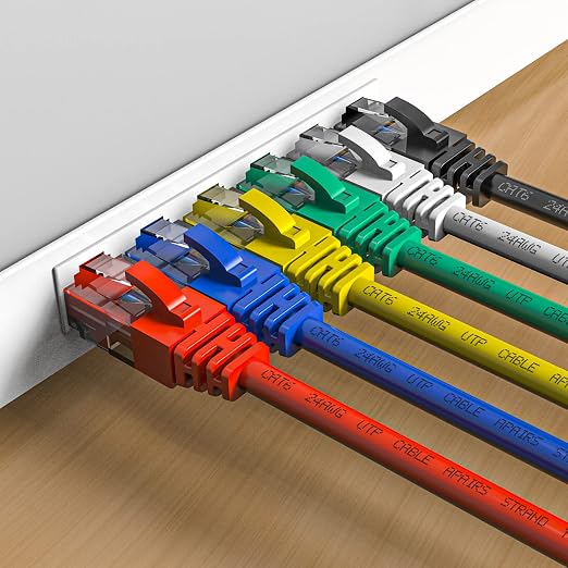 Cat6 Patch Cables 0.5 Foot, Cat 6 Ethernet Cable, 24AWG CCA Cord, UTP Network - Image 2