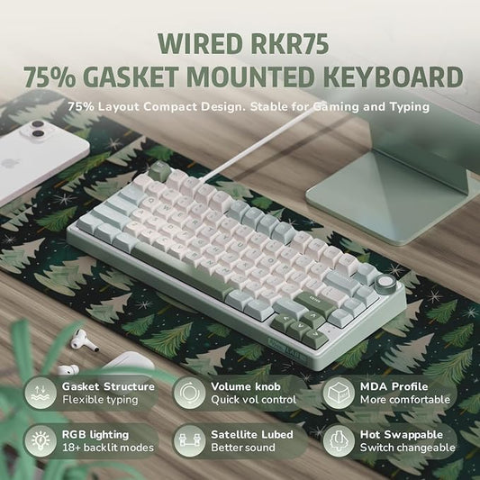 RK ROYAL KLUDGE R75 Mechanical Keyboard Wired - Image 2