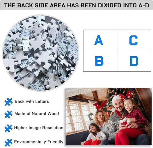 Custom Puzzle 120/200/300/500/1000/1500 Pieces, Personalized Puzzle from Your - Image 2
