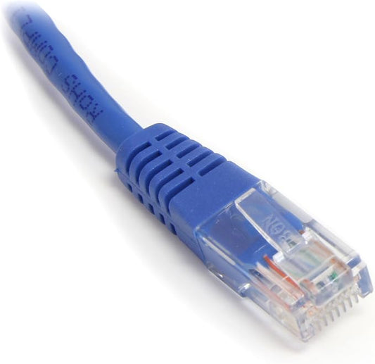 StarTech.com Cat5e Ethernet Cable - 6 ft - Blue - Patch Cable - Molded Cat5e - Image 2
