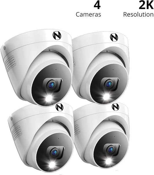 Night Owl Add On Wired 2K HD Indoor/Outdoor Deterrence Dome Cameras - Image 2