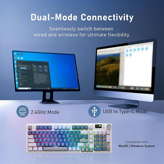 iRocks K85R Wireless RGB Backlit Mechanical Gaming Keyboard - Image 2