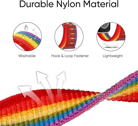 6 Pack Sport Nylon Loop Band Compatible - Image 2