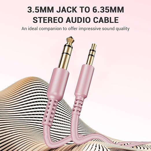 OneOdio 6.35mm to 3.5mm 6.6-9.8FT Stereo Adapter Cable Compatible - Image 8