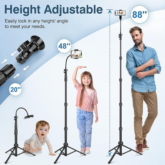 88" Tripod for iPhone, Phone Tripod - Image 2