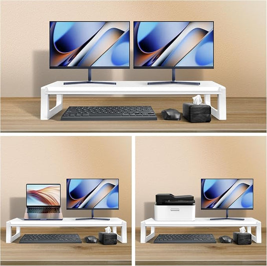 Dual Monitor Stand Riser – 36-Inch Computer Monitor Stand - Image 2