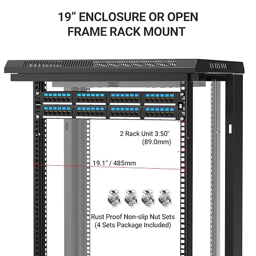 AMPCOM CAT6 48 Ports Patch Panel, Rack Mount - Image 6