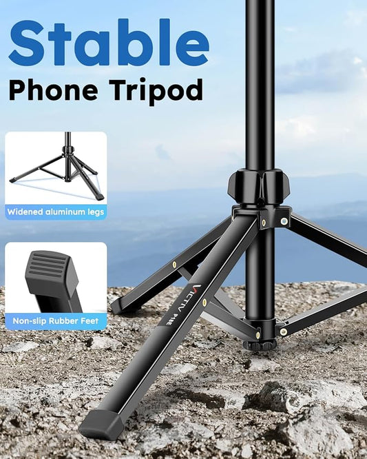 86" Tripod for iPhone, Stable & Tall Phone Tripod - Image 2