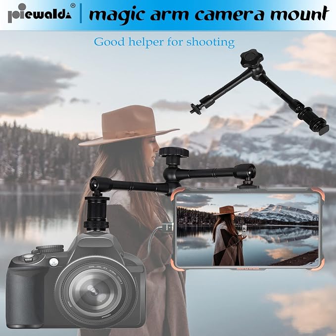 Magic arm Camera Mount ,articulating arm- 11 Inch Metal Adjustable Friction - Image 6