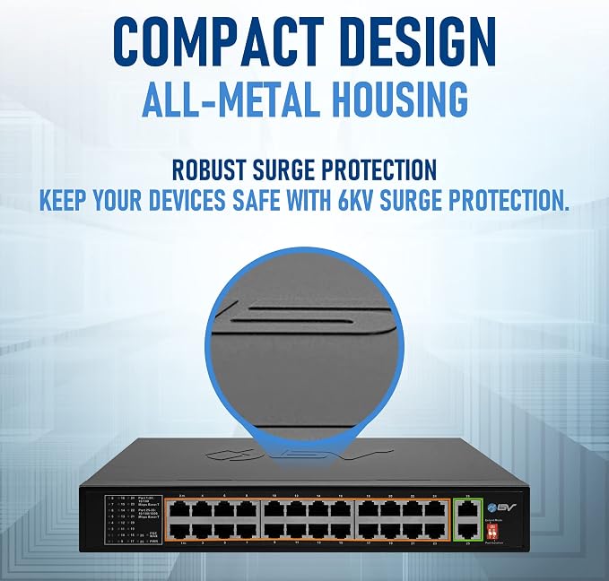 BV-Tech 24 Port PoE+ Switch - Image 8