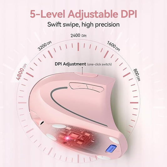 TECKNET Ergonomic Mouse Wireless, Rechargeable Mouse Wireless Silent - Image 2