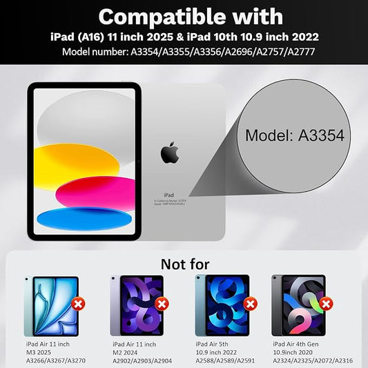MoKo Touch Keyboard Case for iPad 11th Generation 11 inch 2025, iPad 10th - Image 2