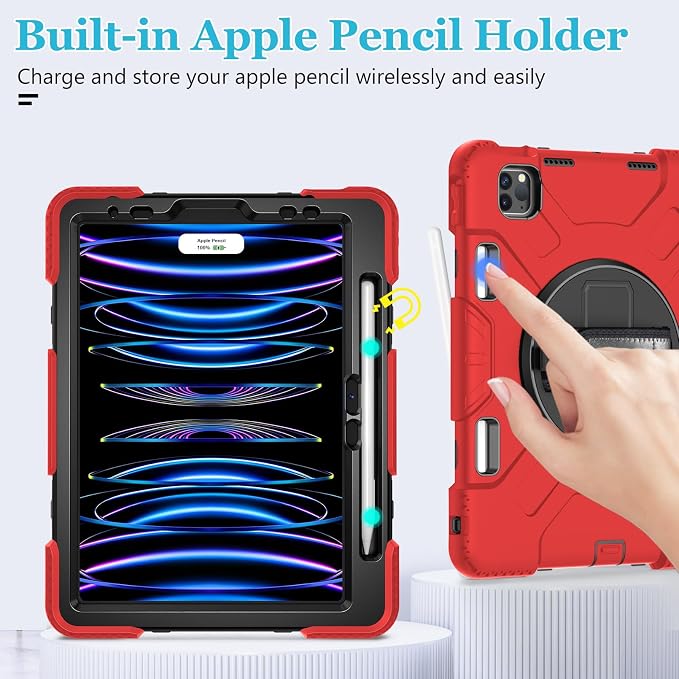 Case for iPad Pro 11 Inch 2022/2021/ 2020/2018: Silicone Cover for iPad 11 Inch - Image 8