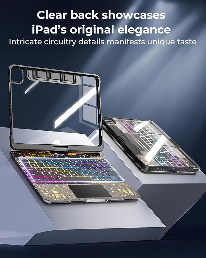 SIBEITU Keyboard Case for iPad A16 11th Gen 11" 2025 & 10th Gen 10.9" 2022 - Image 7