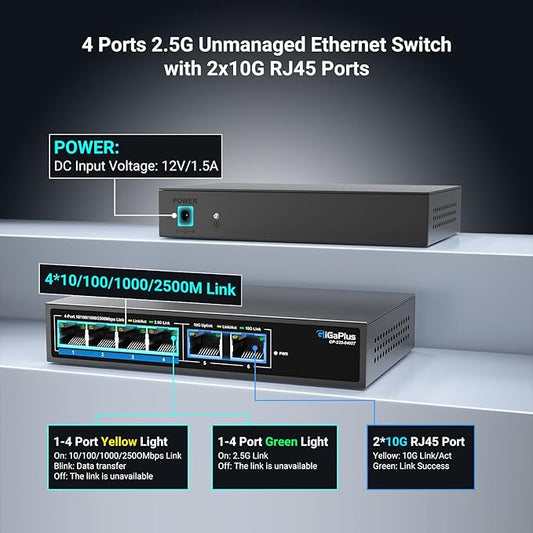 6 Ports 10Gb Unmanaged Ethernet Switch - Image 2