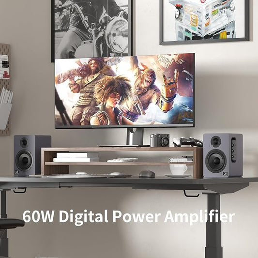 60W Computer Speakers for Desktop PC, 24-Bit Optical, Silk-Dome Tweeter - Image 2