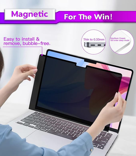 PYS MacBook Air 13.6 Inch Magnetic Privacy Screen - Image 2