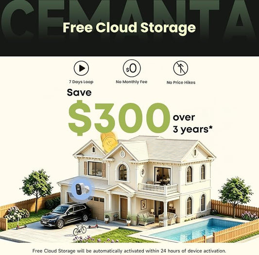 2K Security Camera Wireless Outdoor, Free Cloud Storage, 2.4G/5Ghz WiFi - Image 2