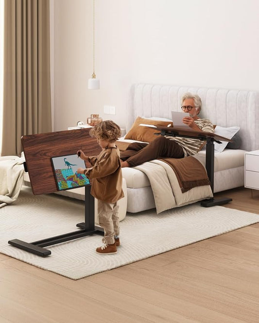 FLEXISPOT H7 PRO Mobile Standing Desk Adjustable Overbed Table Pneumatic - Image 2