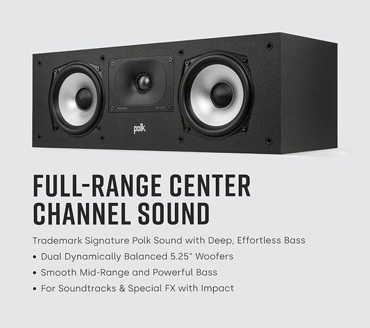 Polk Monitor XT30 Compact Center Channel Speaker - Image 2