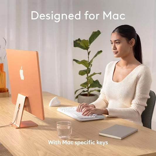 Logitech Wave Keys for Mac, Wireless Ergonomic Keyboard - Image 2