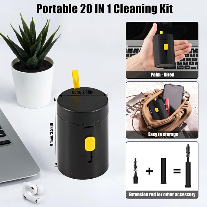 walrfid 2pcs Computer Keyboard Cleaner Kit, Laptop Screen Cleaning Spray - Image 5