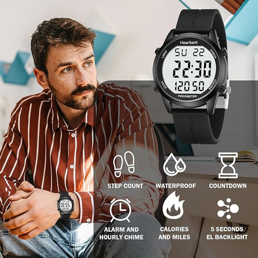 Pedometer Watch for Walking for Senior No App Required - Image 2
