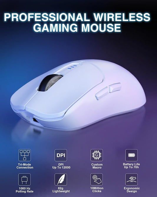 AULA SC580 Wireless Gaming Mouse, Tri-Mode 2.4G/BT5.0/USB-C Gaming Mouse - Image 2