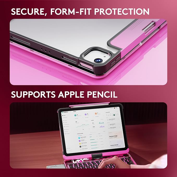 GUSGU Transparent Case with Wireless Keyboard - Image 8