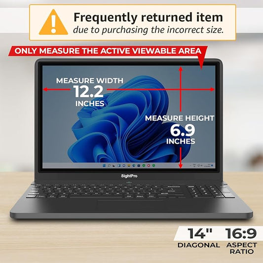 14 Inch 16:9 Laptop Privacy Screen Filter - Image 2