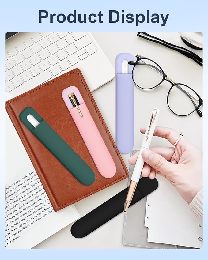 eZAKKA Silicone Pencil Holder For Most Pens, 7.8 inch Self-Adhesive Stick To - Image 7