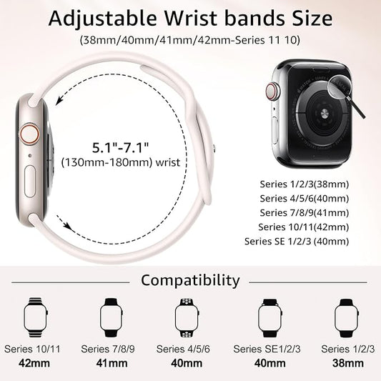 6 Pack Sport Bands Compatible - Image 2
