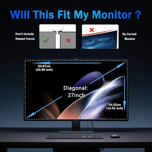 Magnetic Computer Privacy Screen Filter 27 Inch - Image 2