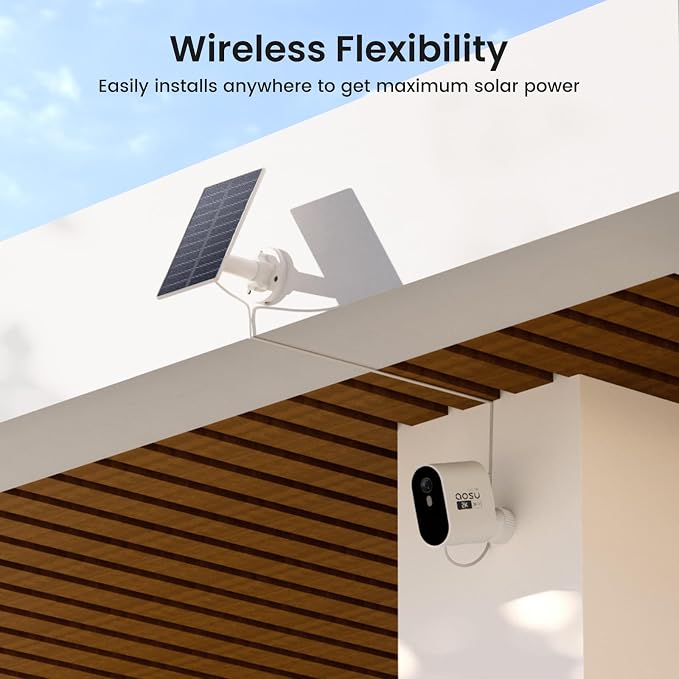 aosu Solar Security Cameras Wireless Outdoor, 4-Cam Kit, 2K QHD Home Security - Image 9