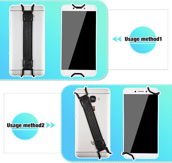 Weewooday 6 Pieces Mobile Phone Security Hand Strap Holder Security Hand Grip - Image 7