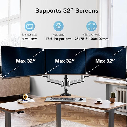 HUANUO Triple Monitor Stand - Image 2
