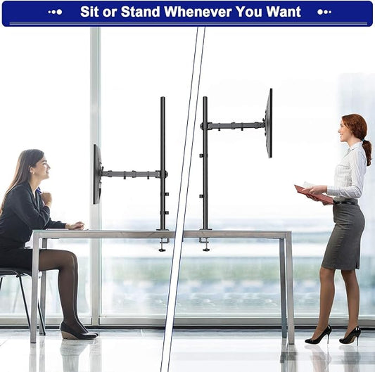 HUANUO Monitor Arm Desk Mount, Fully Adjustable Stand Computer Mount - Image 2