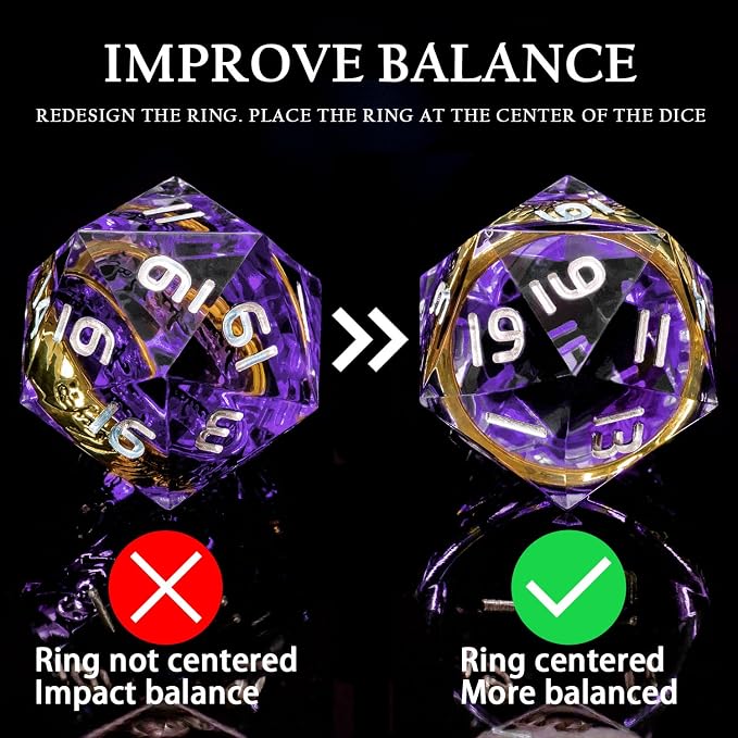 Magic Golden Ring DND Dice Set - Image 6