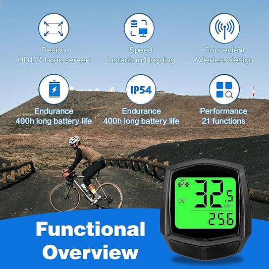 2026 New Bike Computer and Bike Odometer Wireless MPH KM/H Bicycle Speedometer - Image 2