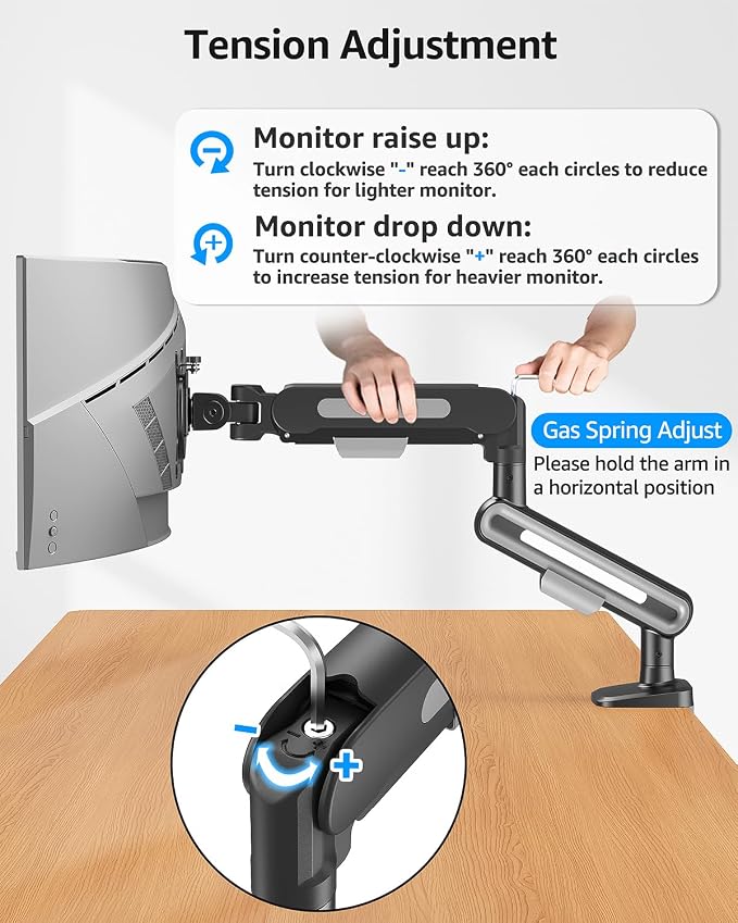 MOUNTUP Single Monitor Desk Mount - Image 9